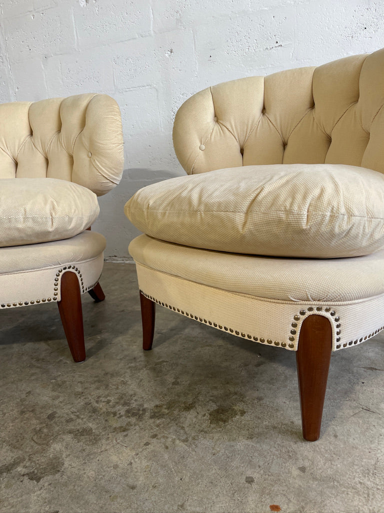Otto Schulz Scandinavian Modern Lounge Chairs - a pair