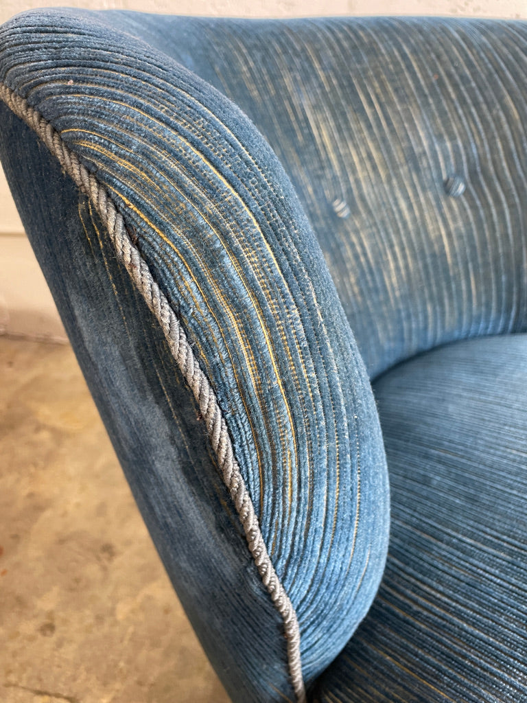 1940s Danish Mid Century Barrel Lounge Chair