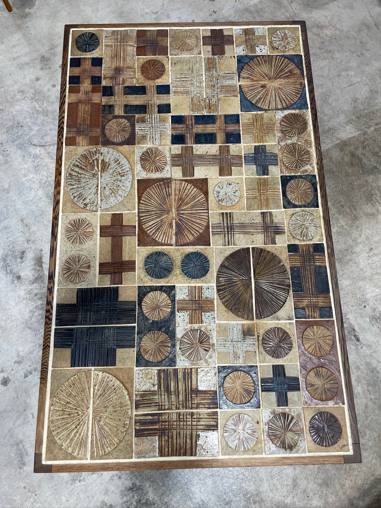 Tue Poulsen Danish Modern Tile Coffee Table