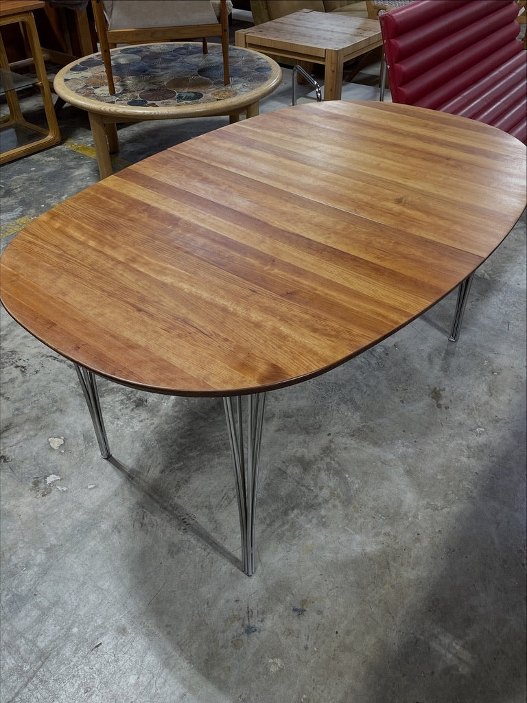 Danish Modern Oak Dining Table by Haslev