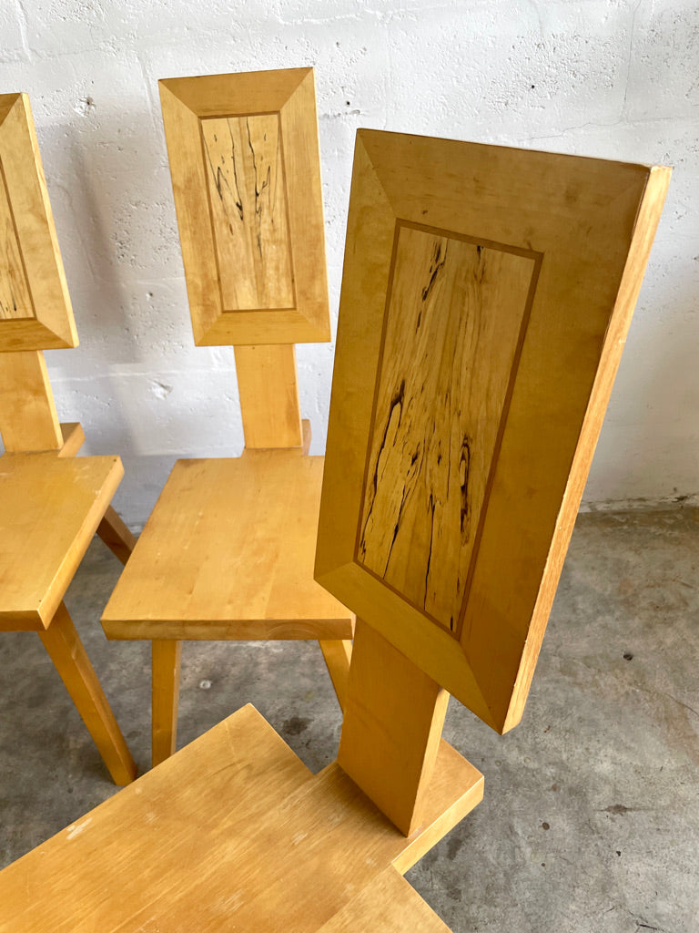 Mid Century Modern Puzzle Dining Chairs