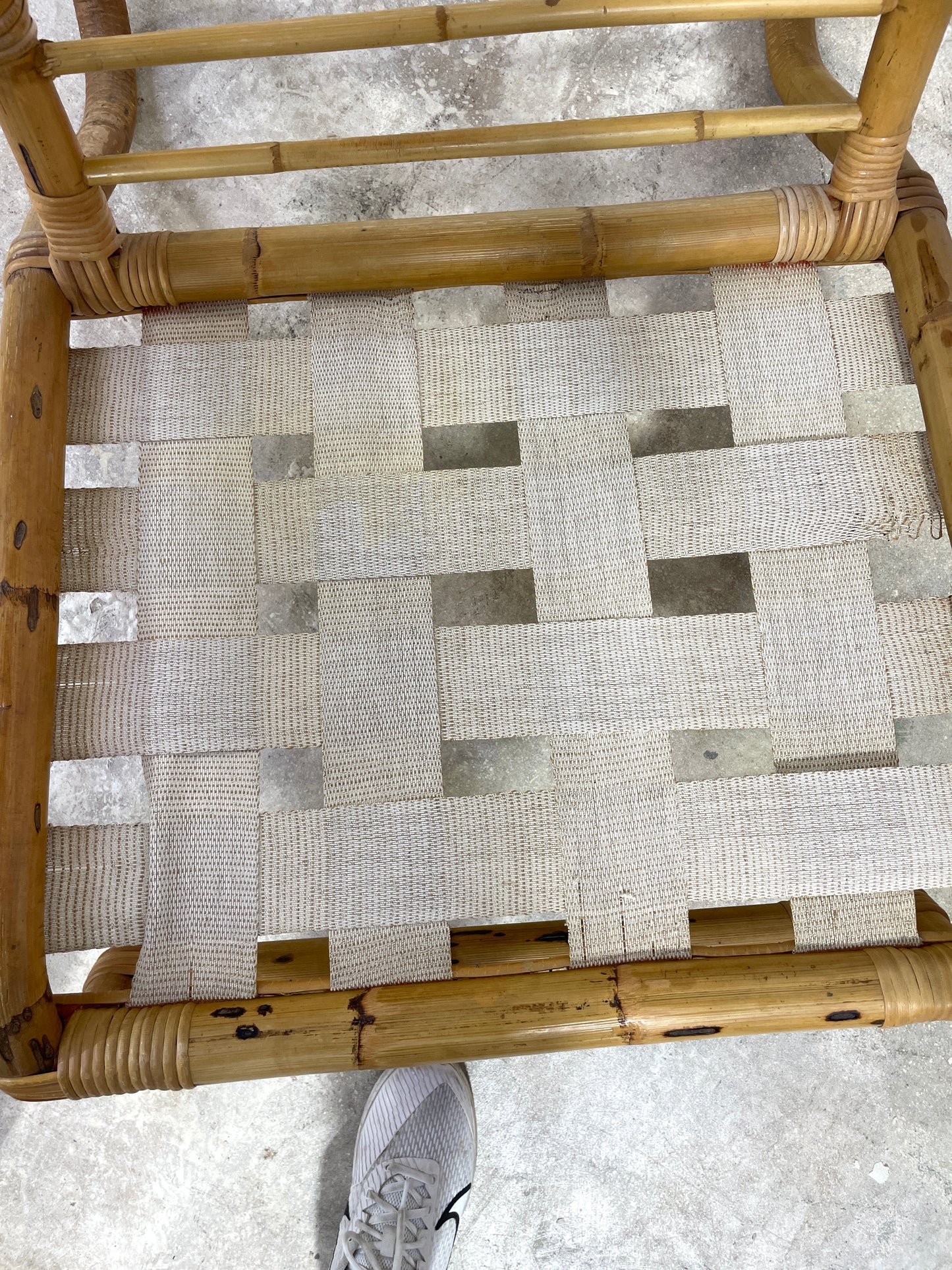 Vintage Pair Bamboo Chairs