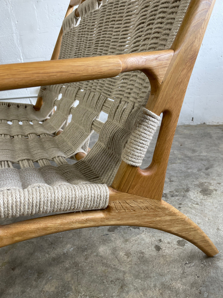 Martin Godsk for Godsk Snedkeri M20 Rope Danish Modern Loveseat or Couch