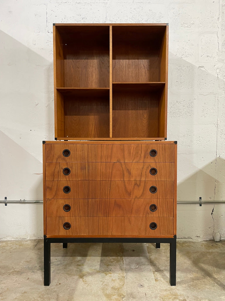 Hans Hove & Palle Petersen Shelving Unit Bookcase Credenza and Hutch