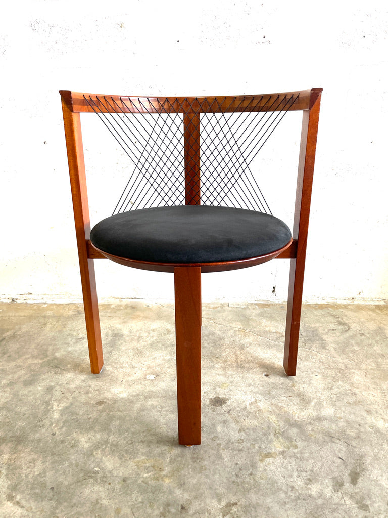 Niels Jorgen String Dining Chairs Set of 6 Danish Modern