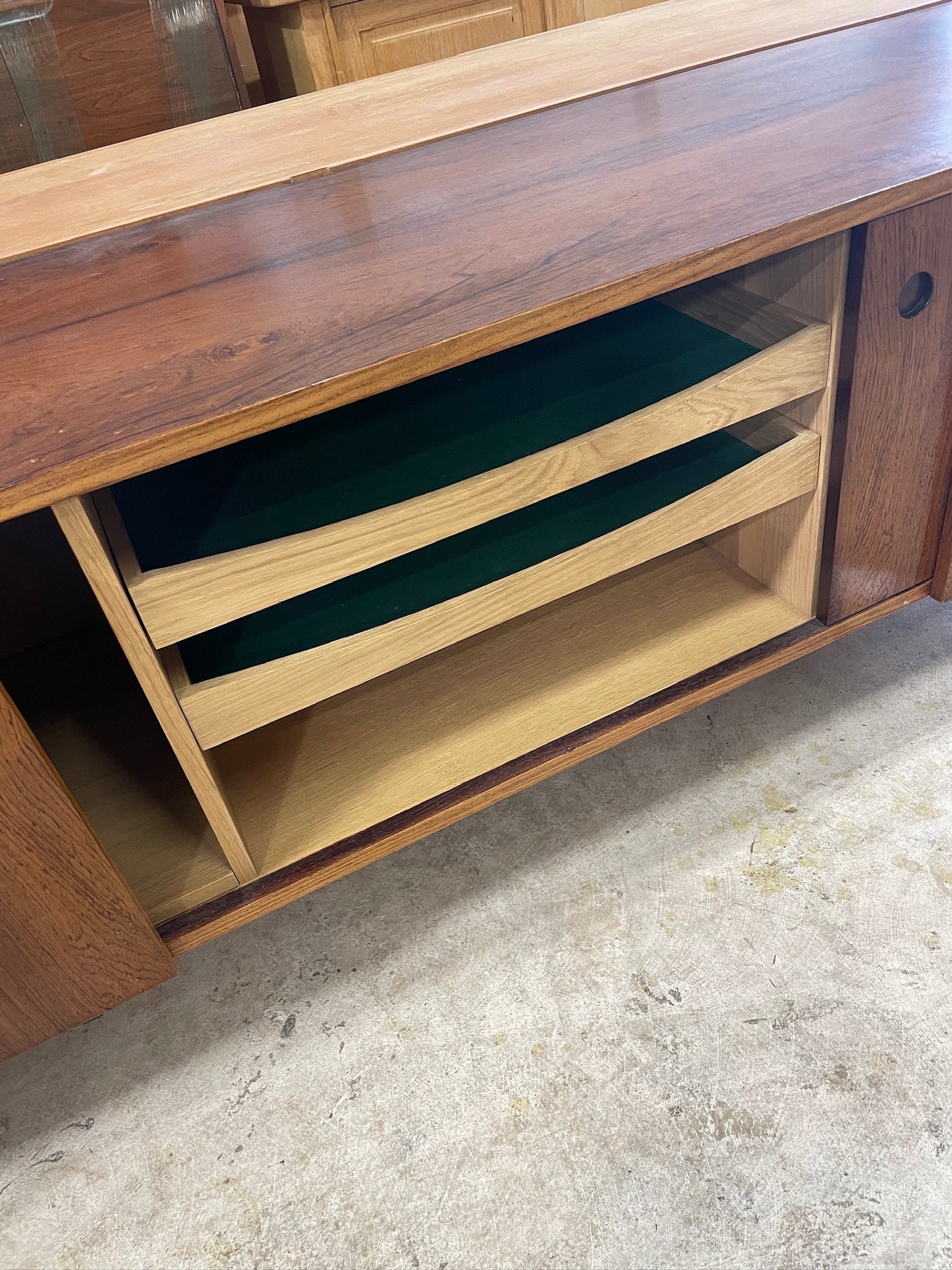 Ib Kofod Larsen Danish Modern Rosewood Credenza or Console