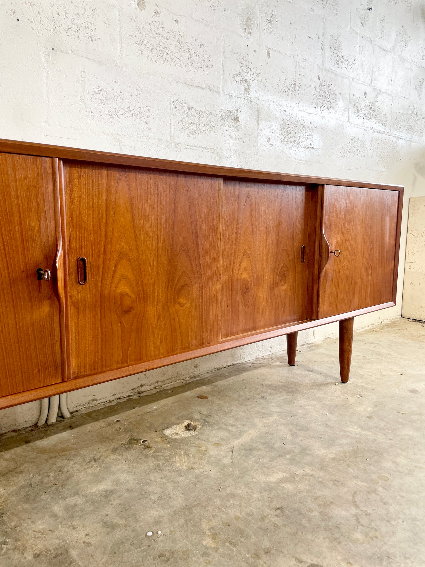 Danish Mid Century Credenza or Media TV Console