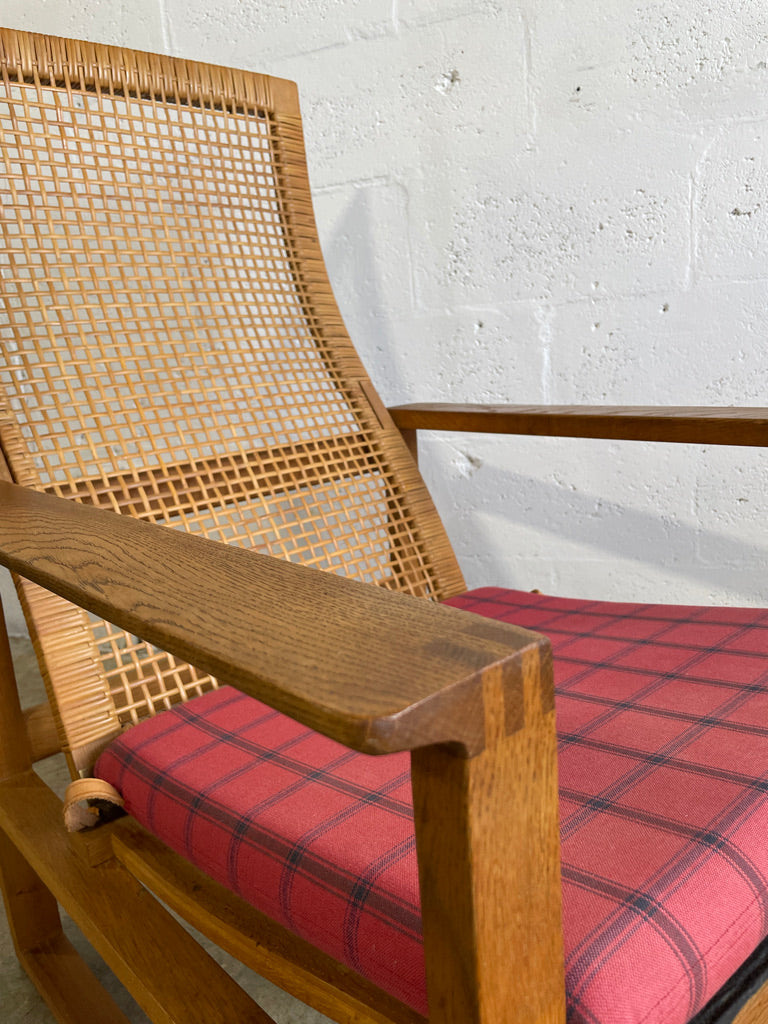 Borge Mogensen BM-2254 Danish Modern Lounge Chair & Ottoman
