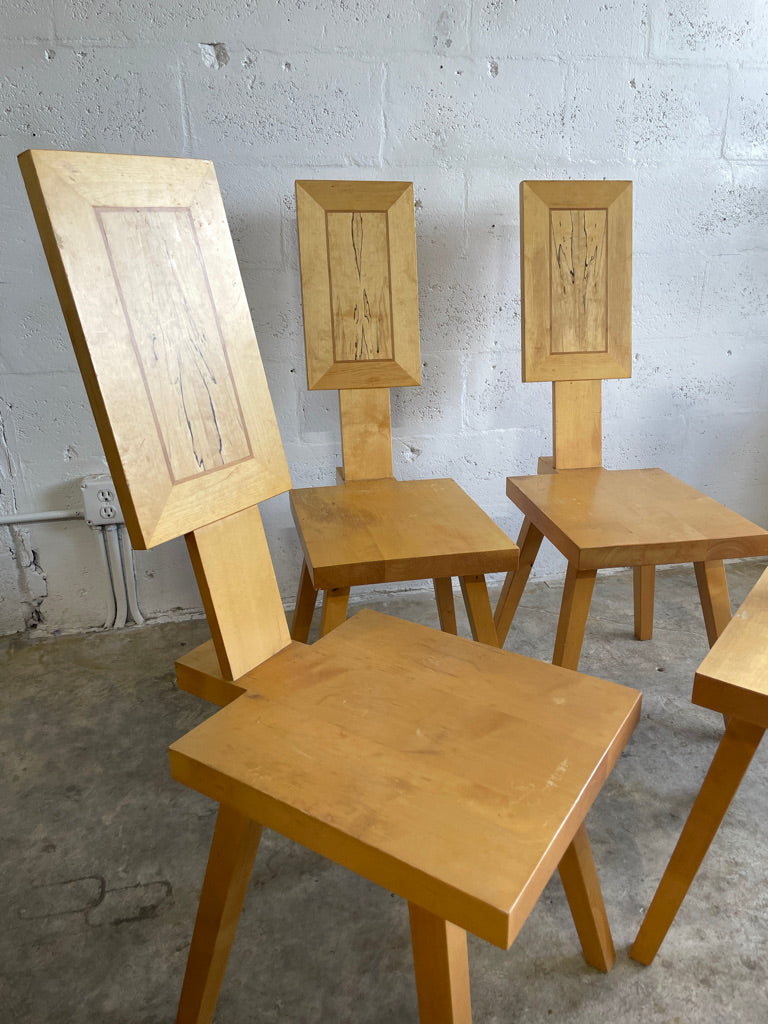 Mid Century Modern Puzzle Dining Chairs