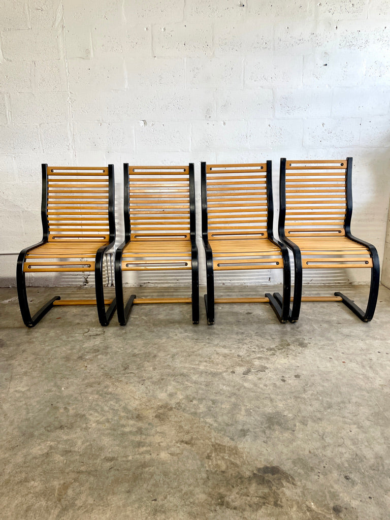 Scandinavian Modern Terje Hope for Westnofa Set of 4 Dining Chairs