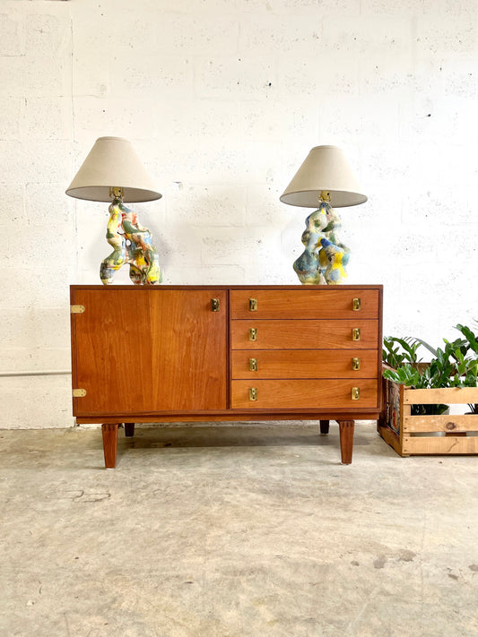 Peter Lovig Nielsen Danish Modern Teak 2-Door Sideboard by for Dansk Designs