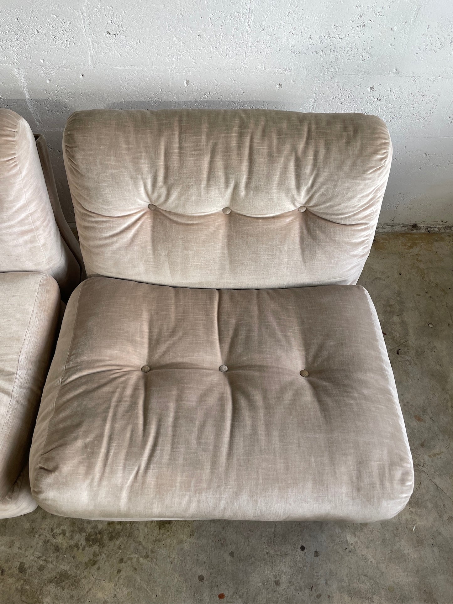 Pair Bellini "Amanta" for C&B Italia Modular Lounge Chairs