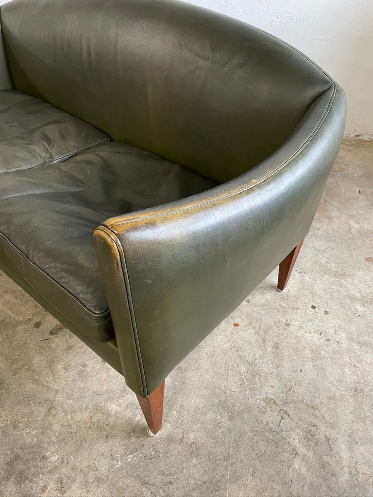 Illum Wikkelsø V12 Leather Sofa or Loveseat Danish Modern