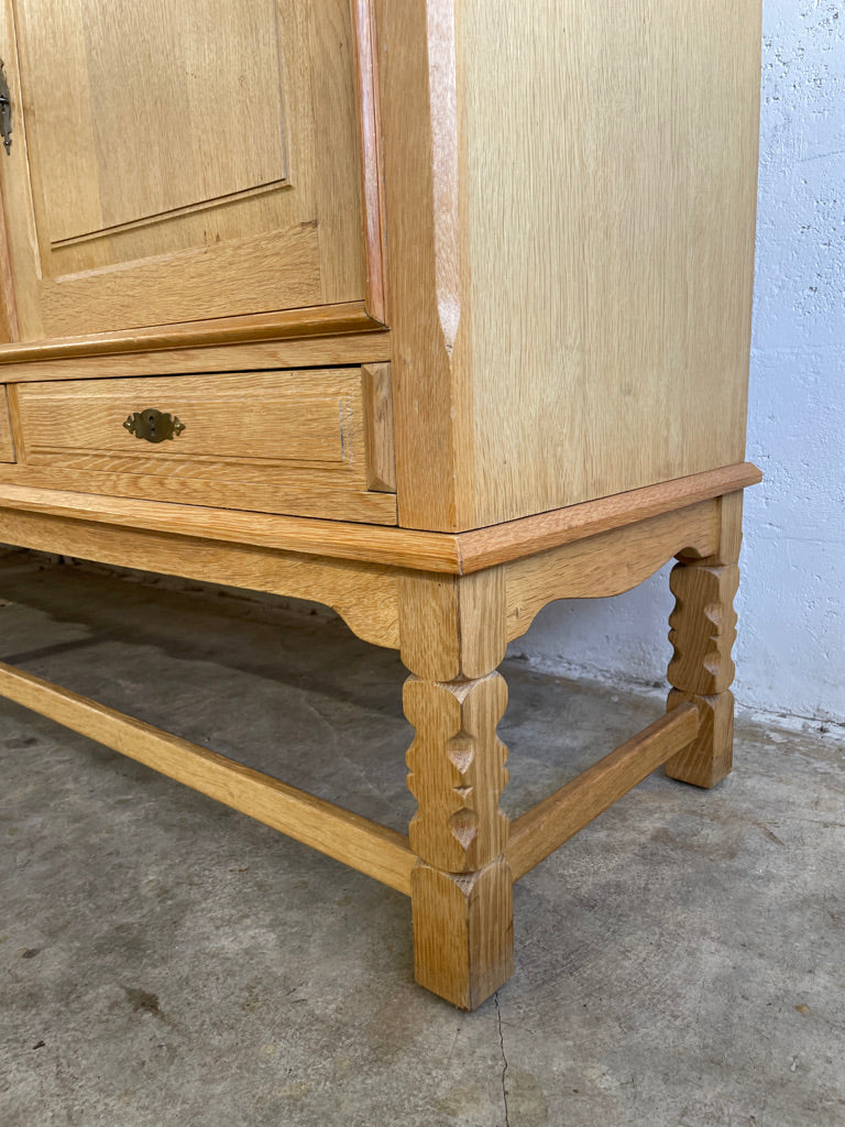 Danish Brutalist Oak Henning Kjaernulf Sideboard or Console