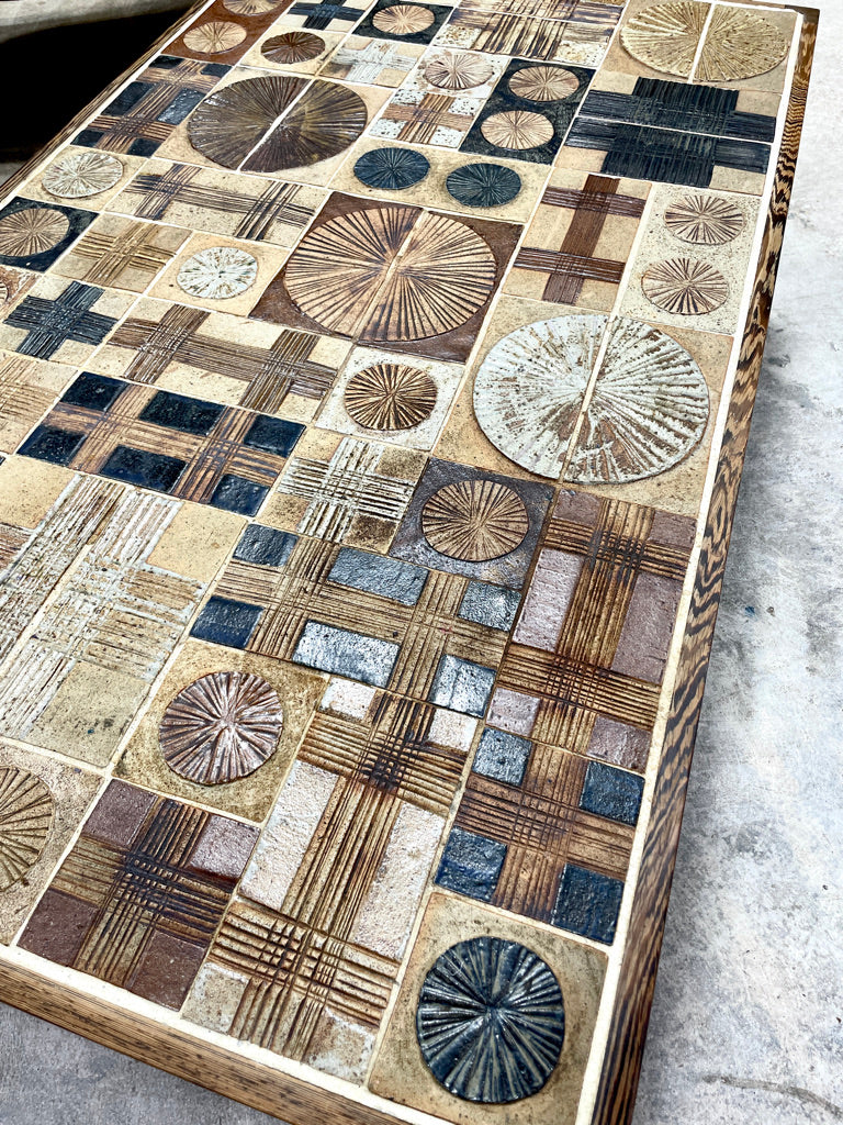 Tue Poulsen Danish Modern Tile Coffee Table