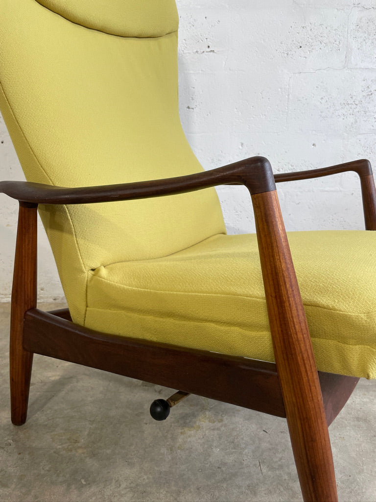 Madsen and Schubell MS20 Recliner Teak Chair Danish Mid Century Modern