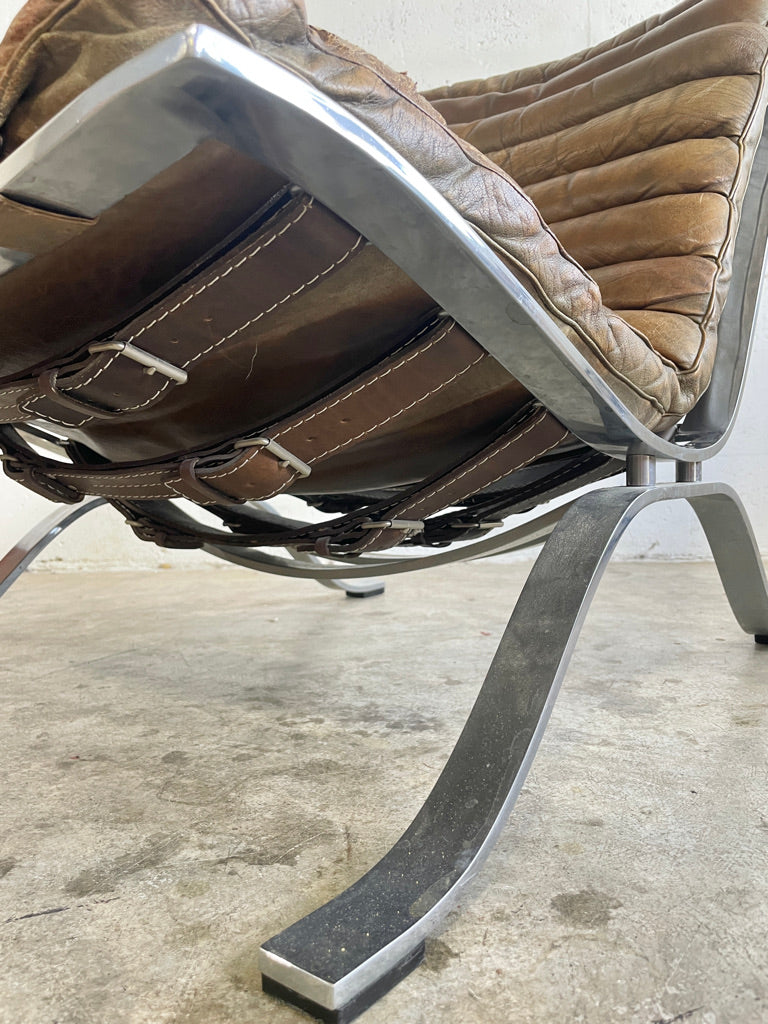 Arne Norell "Ari" Lounge Chairs Pair Scandinavian Modern