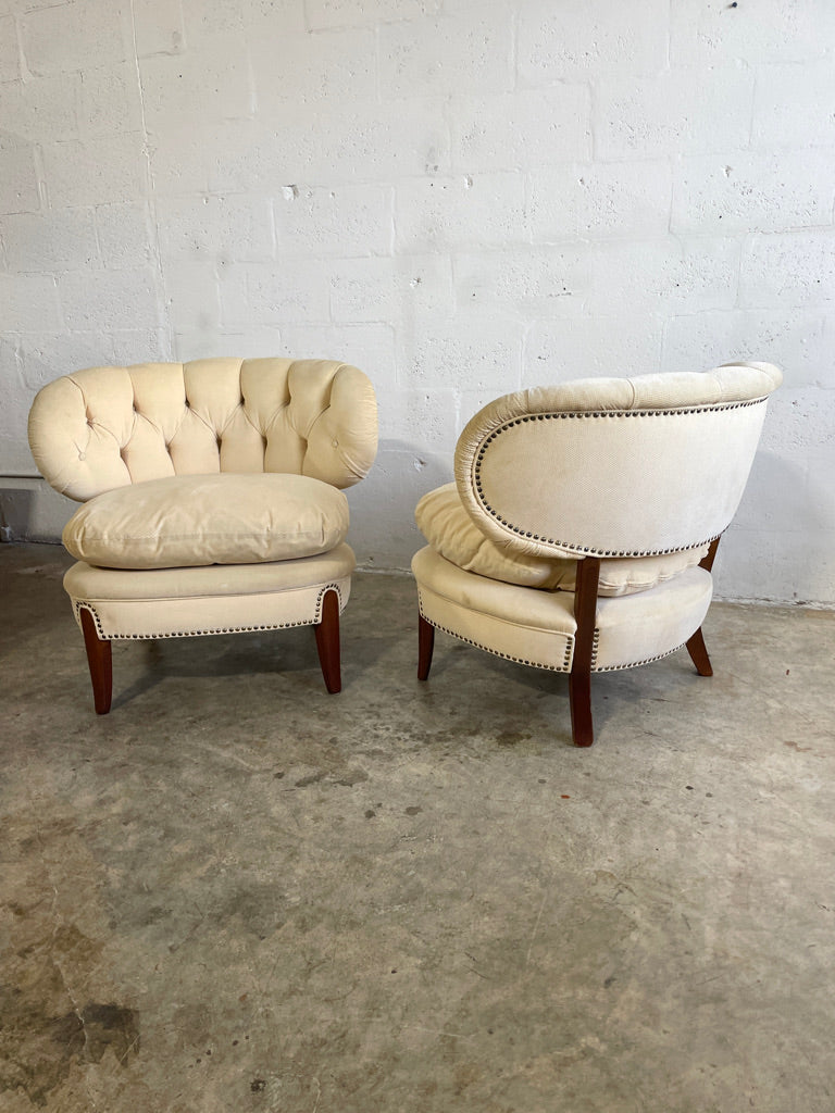 Otto Schulz Scandinavian Modern Lounge Chairs - a pair