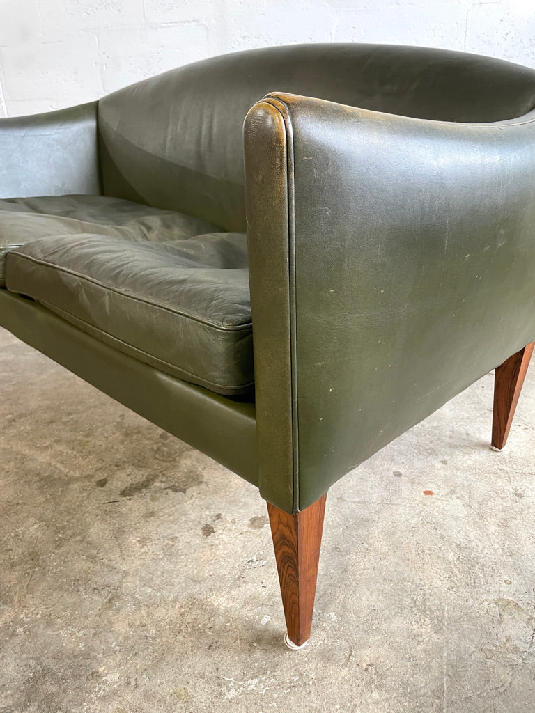 Illum Wikkelsø V12 Leather Sofa or Loveseat Danish Modern