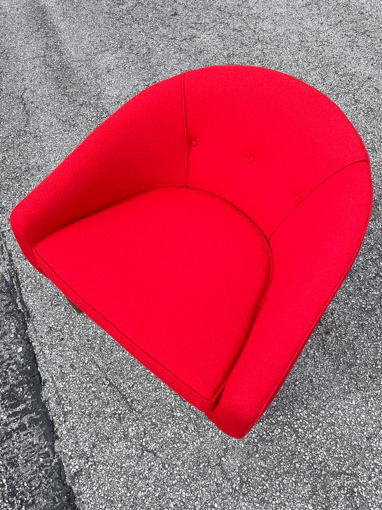 Mid Century Barrel Chairs by Lawrence Peabody