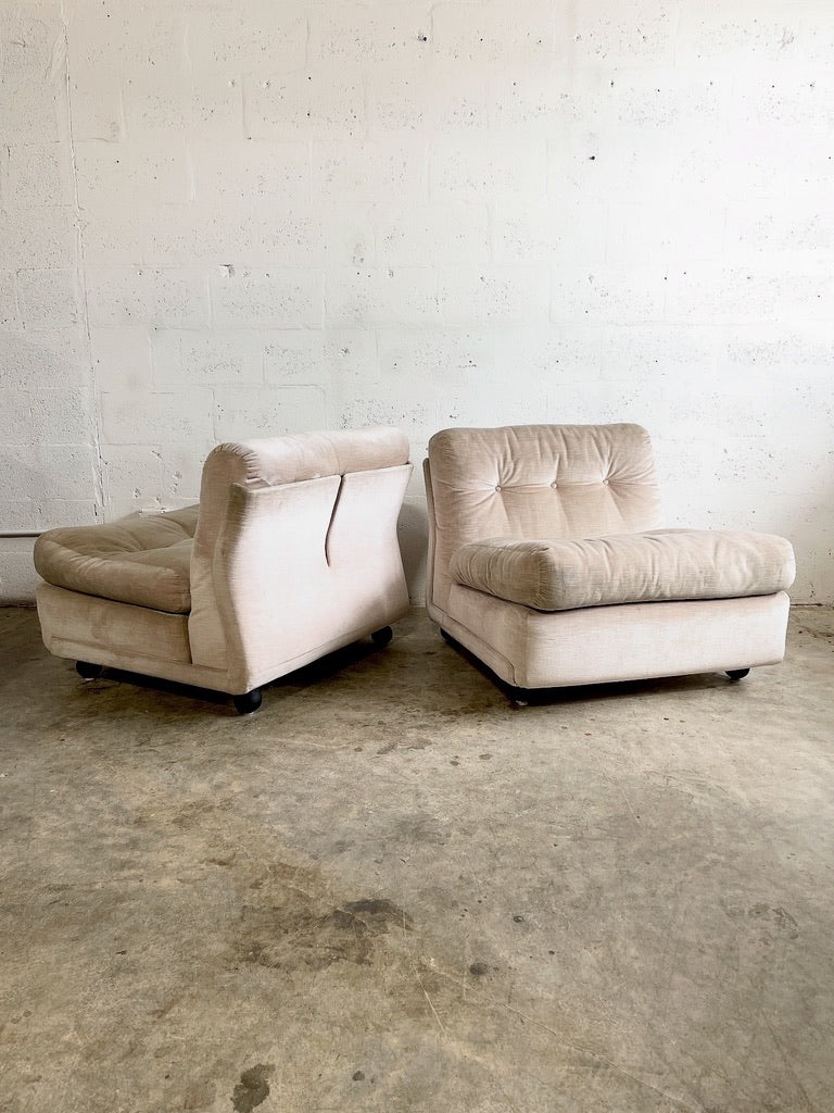 Pair Bellini "Amanta" for C&B Italia Modular Lounge Chairs