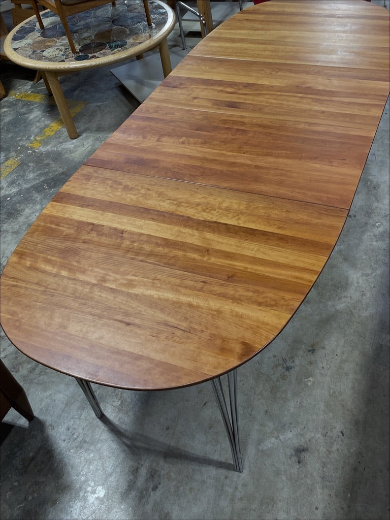 Danish Modern Oak Dining Table by Haslev