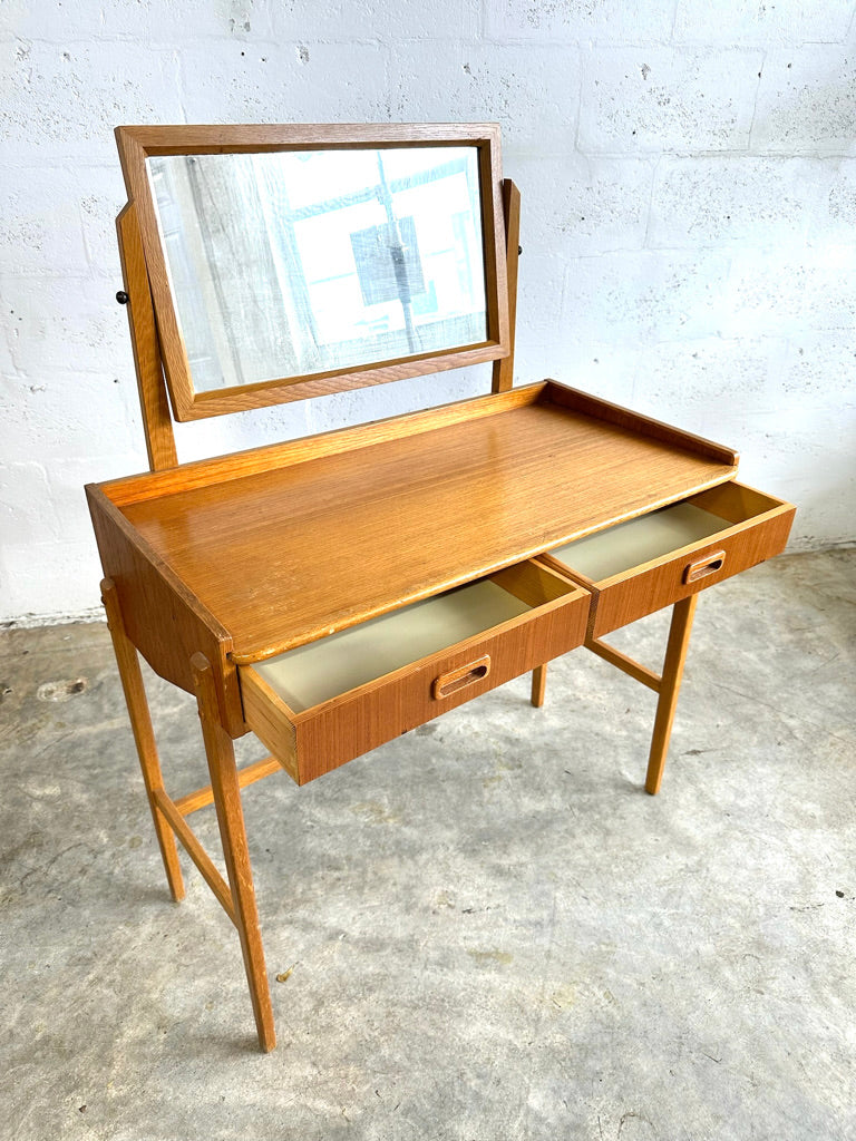 Mid Century Swedish Modern Vanity or Dressing Table