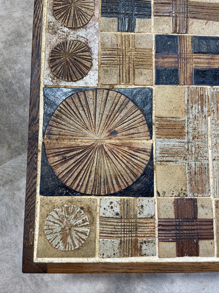 Tue Poulsen Danish Modern Tile Coffee Table