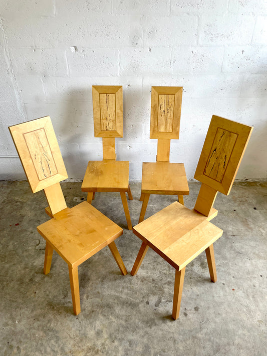 Mid Century Modern Puzzle Dining Chairs