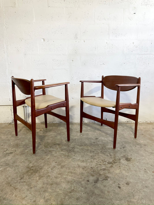 Rare Pair Arne Hovmand Olsen Chairs