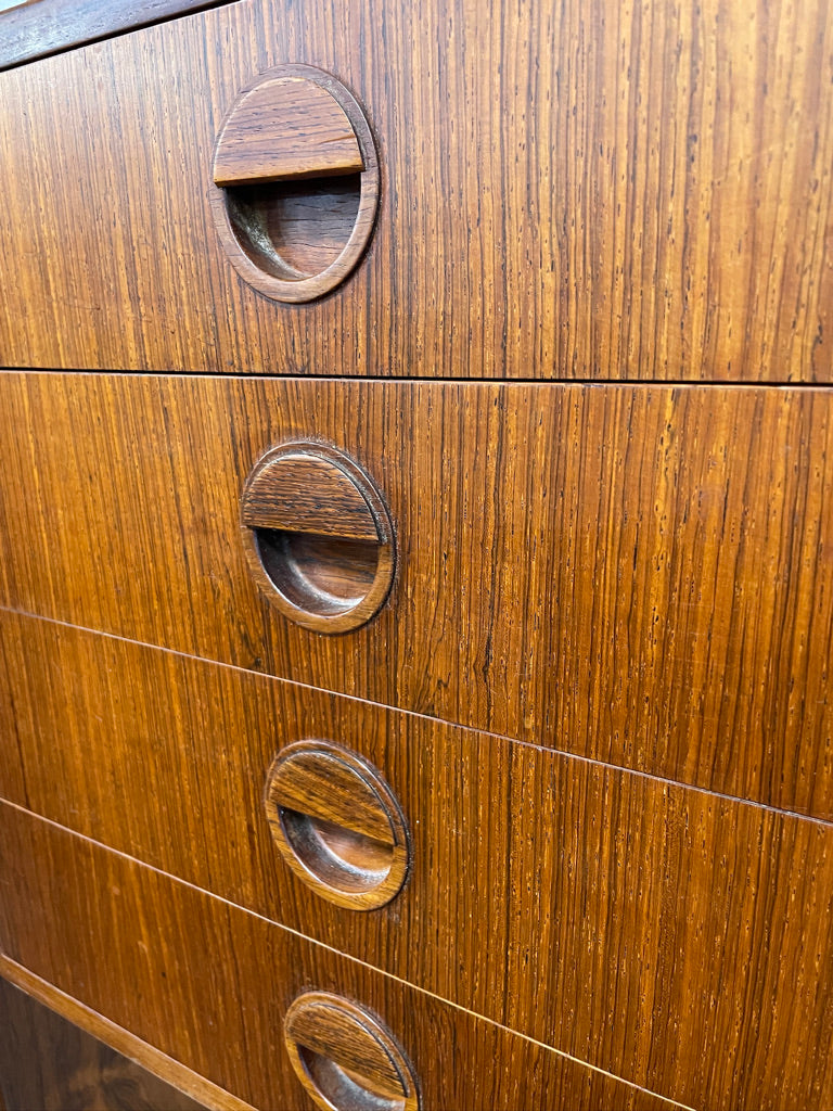 Danish Mid Century Modern Rosewood Wall Unit by HG Furniture