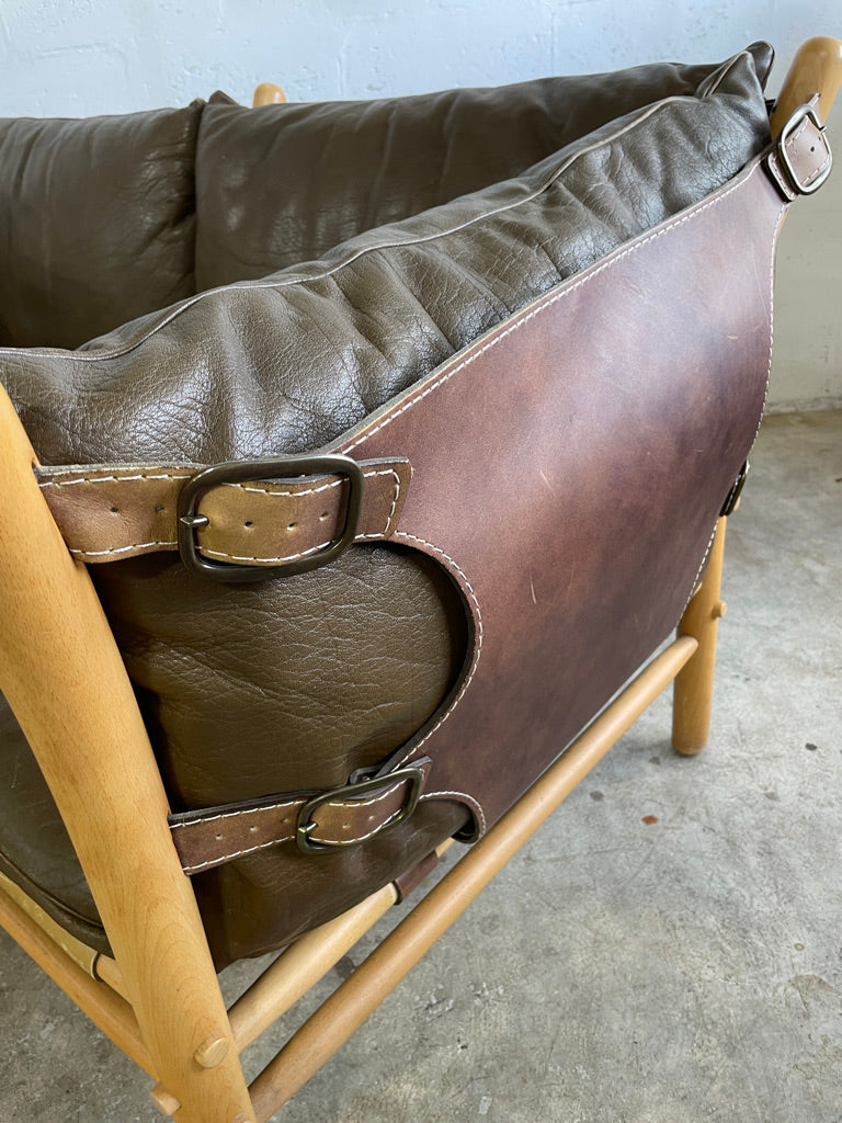 Arne Norell Ilona Safari Loveseat Danish Modern