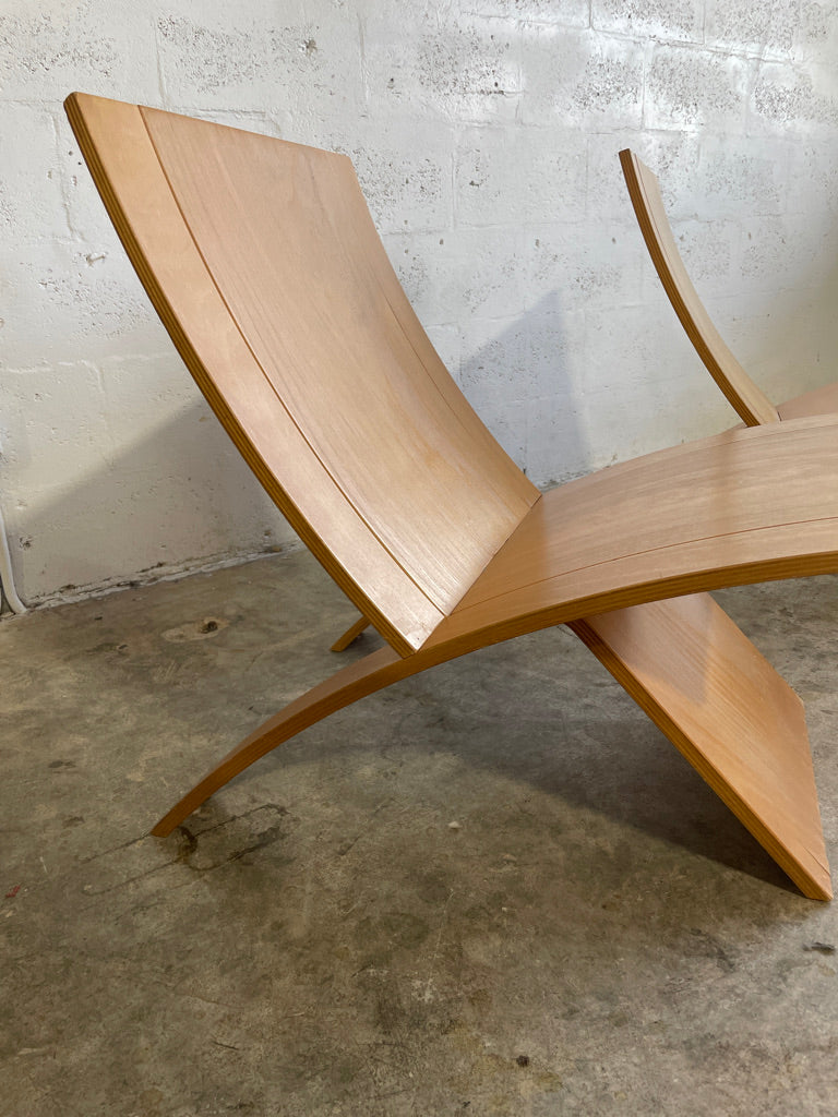 Pair Scandinavian Modern Jens Nielson "Laminex" Chairs by Westnofa