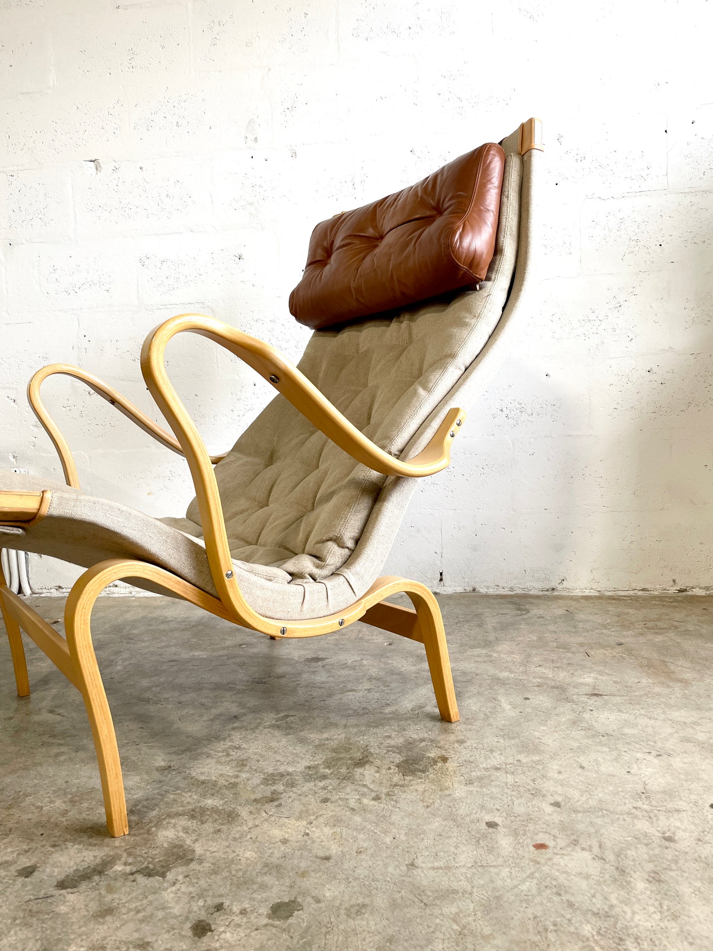 Bruno Mathsson Pernilla Mid Century Lounge Chair