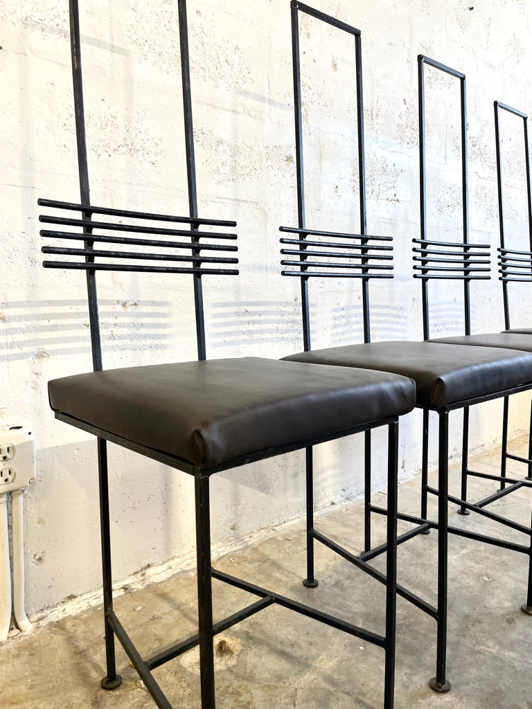 Goram Olsson Vintage Wrought Iron Dining Chairs