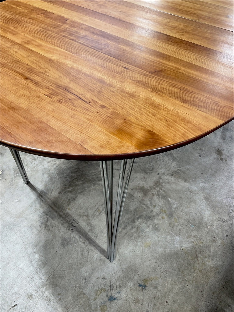 Danish Modern Oak Dining Table by Haslev