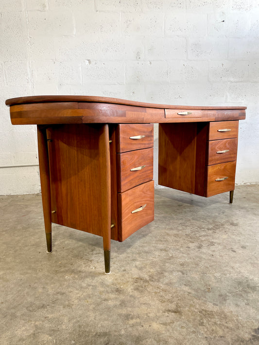 Mid Century Modern Kidney Shaped Desk