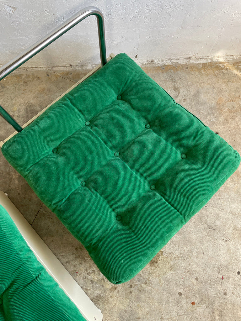 Pair Vintage Ikea Prisma Benches or Chairs Scandinavian Modern