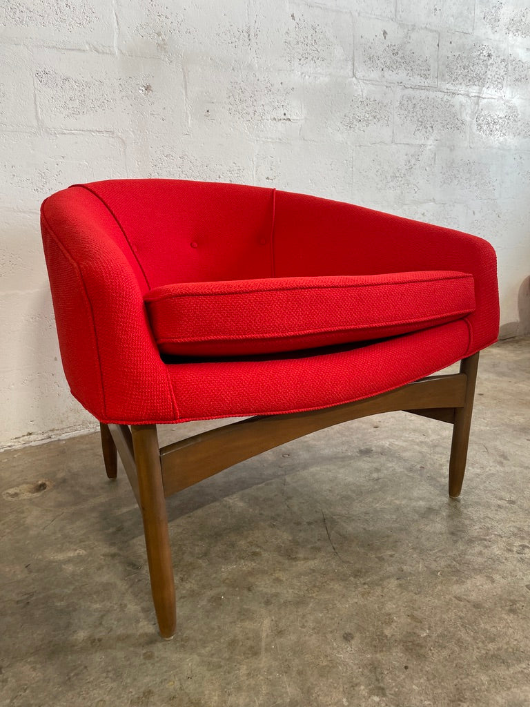 Mid Century Barrel Chairs by Lawrence Peabody