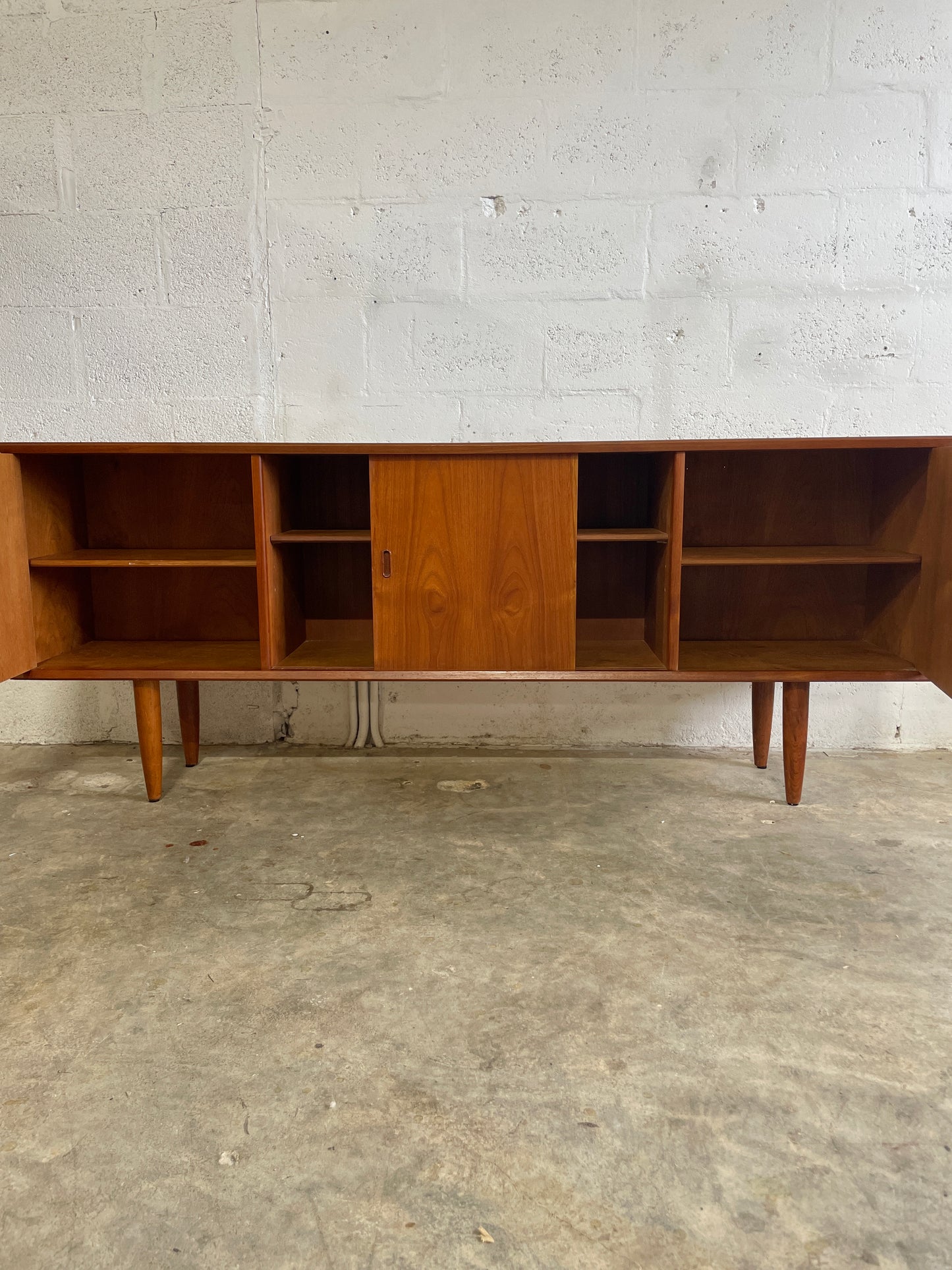 Danish Mid Century Credenza or Media TV Console