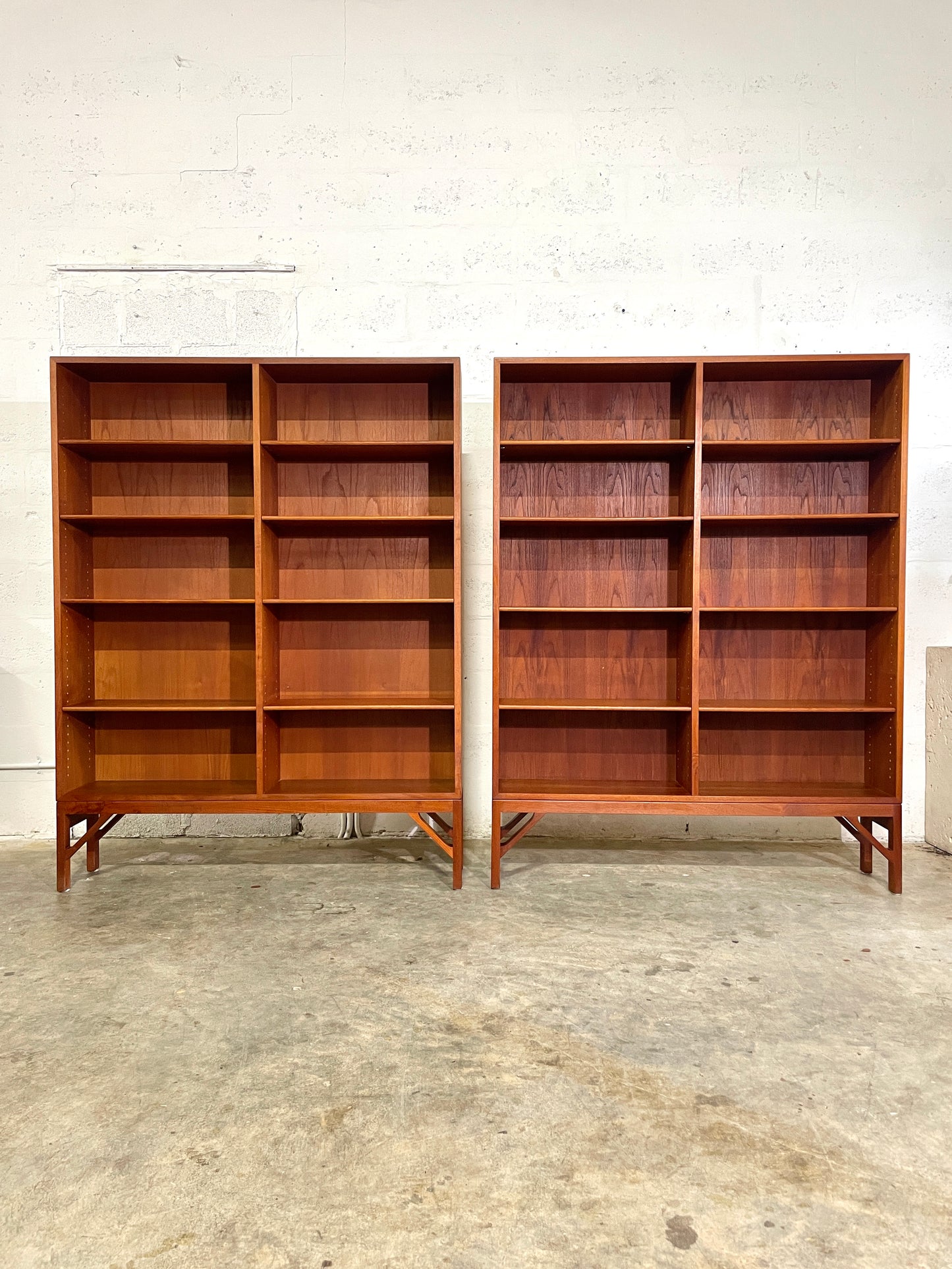 Danish Mid Century Modern Teak Bookcase by Borge Mogensen