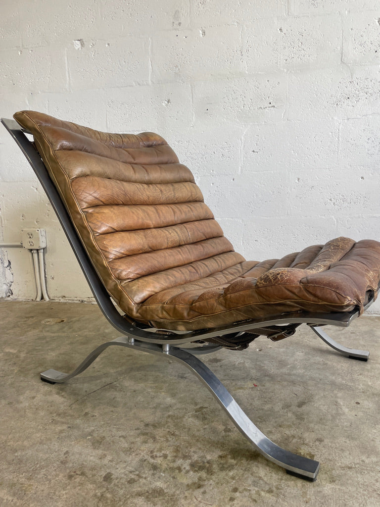 Arne Norell "Ari" Lounge Chairs Pair Scandinavian Modern