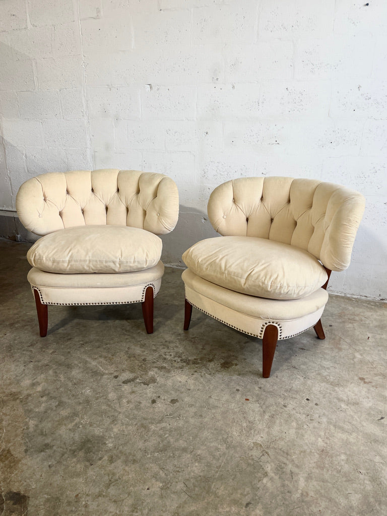 Otto Schulz Scandinavian Modern Lounge Chairs - a pair