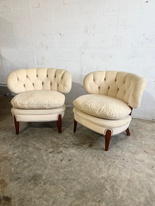 Otto Schulz Scandinavian Modern Lounge Chairs - a pair