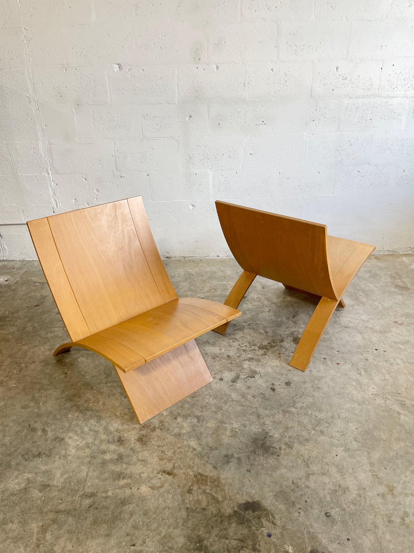 Pair Scandinavian Modern Jens Nielson "Laminex" Chairs by Westnofa