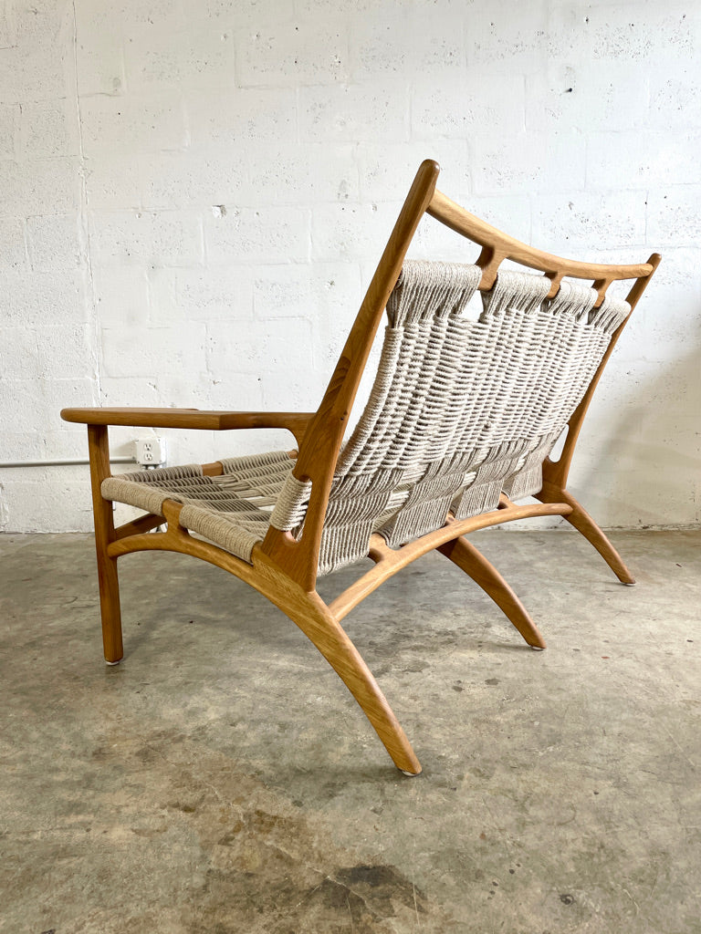Martin Godsk for Godsk Snedkeri M20 Rope Danish Modern Loveseat or Couch