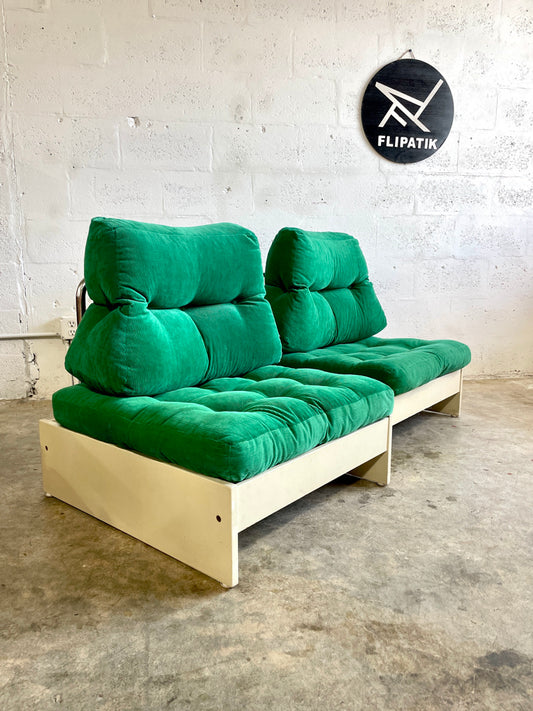 Pair Vintage Ikea Prisma Benches or Chairs Scandinavian Modern