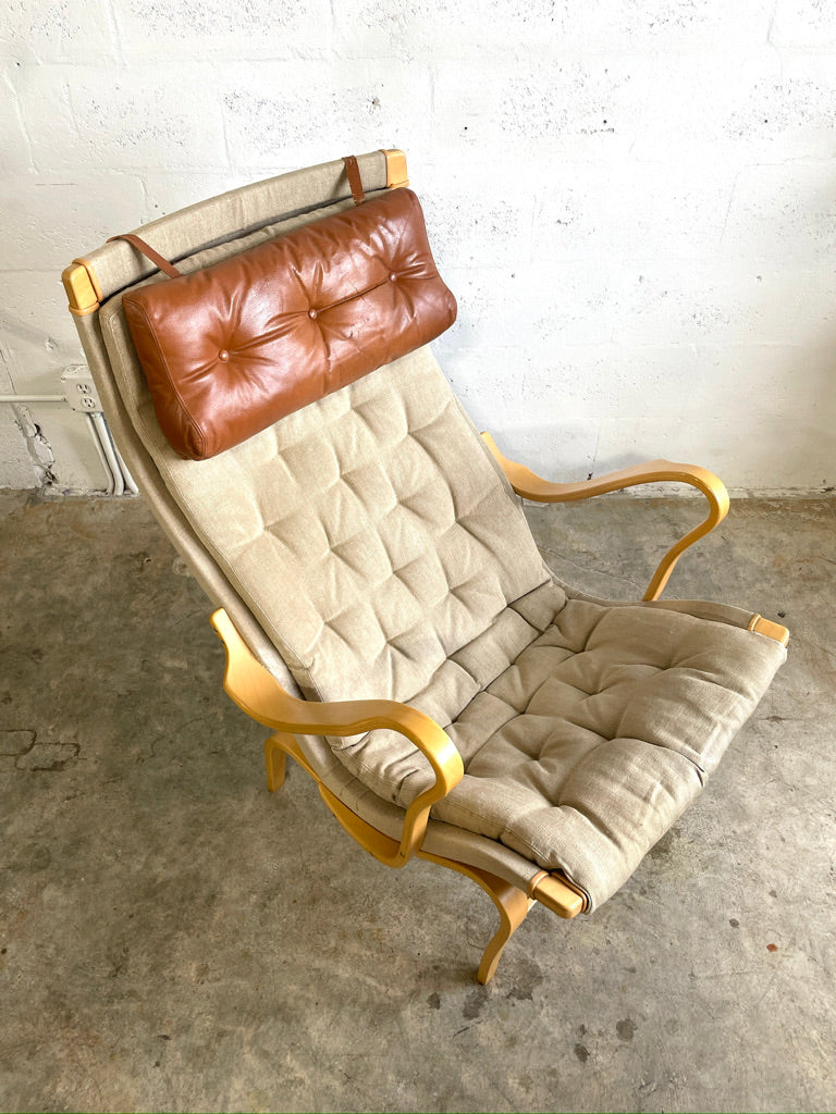 Bruno Mathsson Pernilla Mid Century Lounge Chair