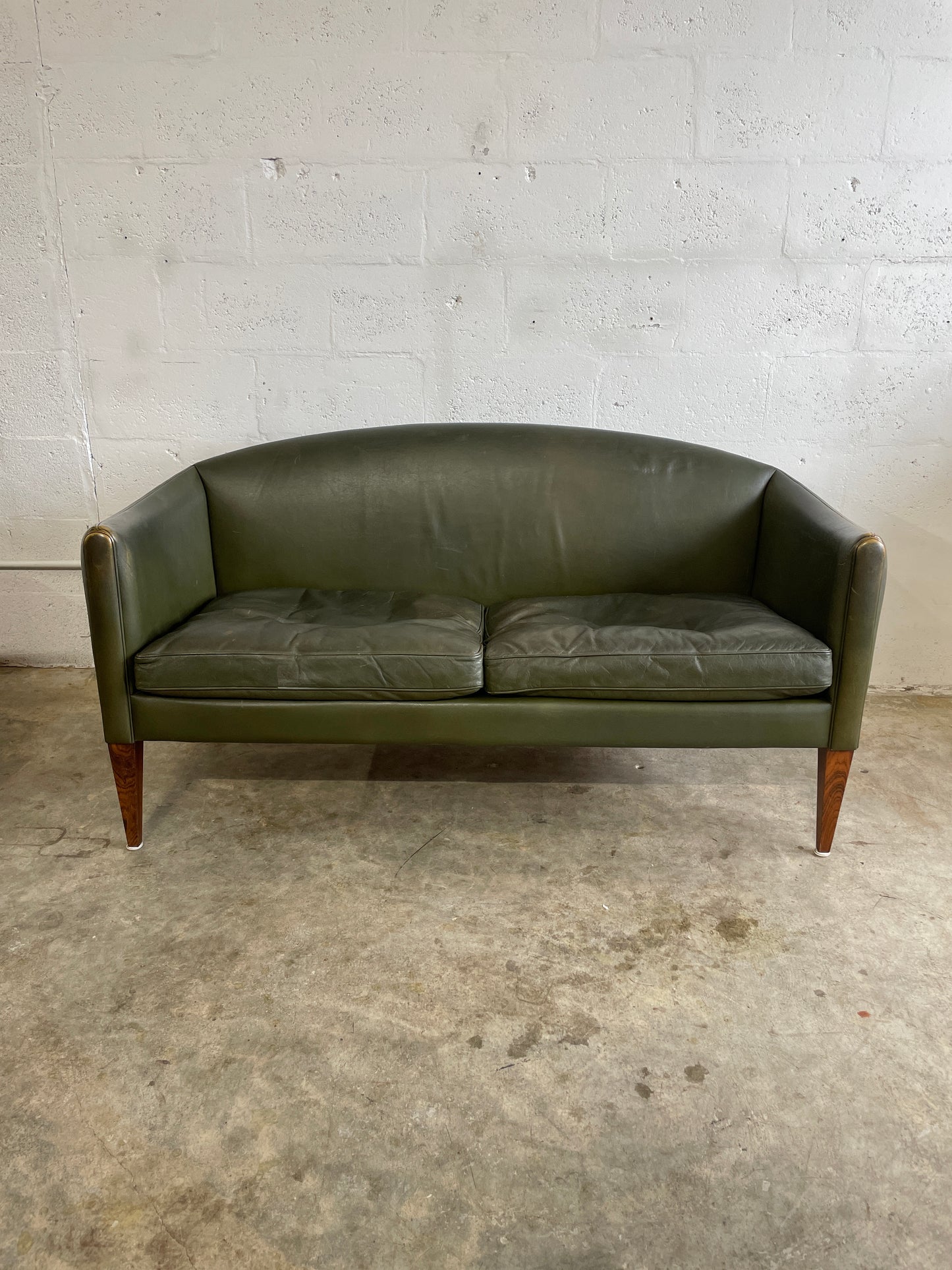 Illum Wikkelsø V12 Leather Sofa or Loveseat Danish Modern