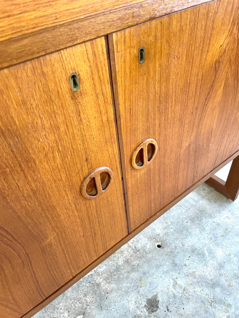 Danish Modern Teak Bar Cabinet by Arne Wahl-Iversen for IKEA